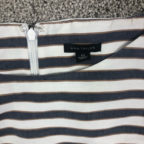 3 for$30: ANN TAYLOR Sleeveless Sheath Linen Dress - size 10 - Picture 5 of 8